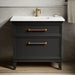 KOHLER K-CM33559-BD1 Artifacts 36" Bathroom Vanity Cabinet with Sink and Quartz Top, Slate Grey - Shows close up detail of pr