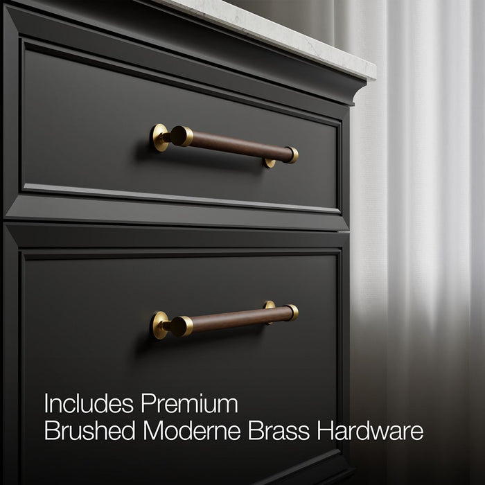 KOHLER K-CM33559-BD1 Artifacts 36" Bathroom Vanity Cabinet with Sink and Quartz Top, Slate Grey - Detail image of a product f
