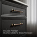 KOHLER K-CM33559-BD1 Artifacts 36" Bathroom Vanity Cabinet with Sink and Quartz Top, Slate Grey - Detail image of a product f