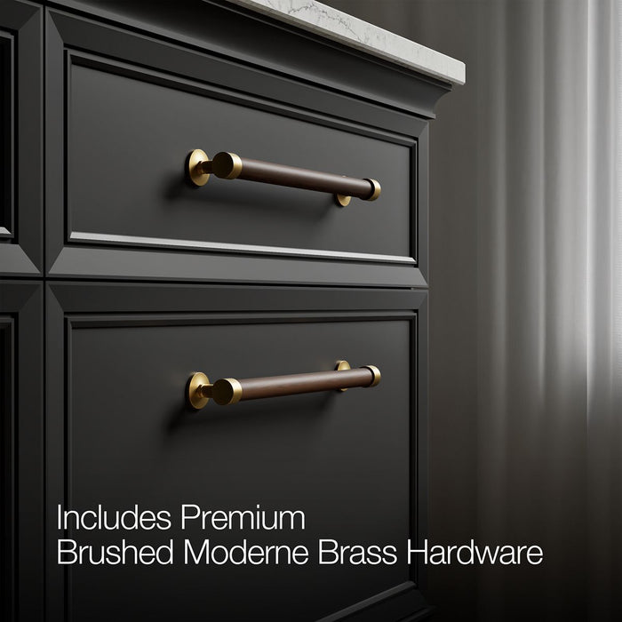 KOHLER K-CM33560-BD1 Artifacts 60" Bathroom Vanity Cabinet with Sinks and Quartz Top, Slate Grey - Detail image of a product 