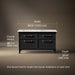 3/4 view of product with dimensions