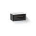 KOHLER K-CM33562-BD1 Enivo 36" Wall-hung Bathroom Vanity Cabinet with Sink and Quartz Top, Gloss Black - 3/4 view of product