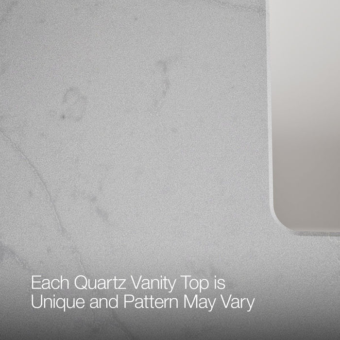KOHLER K-CM33562-BD1 Enivo 36" Wall-hung Bathroom Vanity Cabinet with Sink and Quartz Top, White - Detail image of a product 