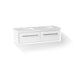 KOHLER K-CM33563-BD1 Enivo 60" Wall-hung Bathroom Vanity Cabinet with Sinks and Quartz Top, White - 3/4 view of product