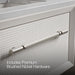 KOHLER K-CM33563-BD1 Enivo 60" Wall-hung Bathroom Vanity Cabinet with Sinks and Quartz Top, White - Detail image of a product