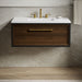 KOHLER K-CM33566-BD1 Lodern 36" Wall-hung Bathroom Vanity Cabinet with Sink and Quartz Top, Slate Grey - Shows close up detai