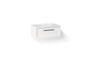 KOHLER K-CM33566-BD22 Lodern 36" Wall-hung Bathroom Vanity Cabinet with Sink and Quartz Top, Linen White - 3/4 view of produc