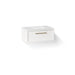 KOHLER K-CM33566-BD22 Lodern 36" Wall-hung Bathroom Vanity Cabinet with Sink and Quartz Top, Linen White - 3/4 view of produc