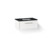 KOHLER K-CM33566-BD22 Lodern 36" Wall-hung Bathroom Vanity Cabinet with Sink and Quartz Top, Linen White - 3/4 view of produc