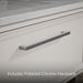 KOHLER K-CM33566-BD22 Lodern 36" Wall-hung Bathroom Vanity Cabinet with Sink and Quartz Top, Linen White - Detail image of a 