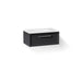 KOHLER K-CM33566-BD22 Lodern 36" Wall-hung Bathroom Vanity Cabinet with Sink and Quartz Top, Slate Grey - 3/4 view of product