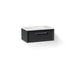KOHLER K-CM33566-BD22 Lodern 36" Wall-hung Bathroom Vanity Cabinet with Sink and Quartz Top, Slate Grey - 3/4 view of product