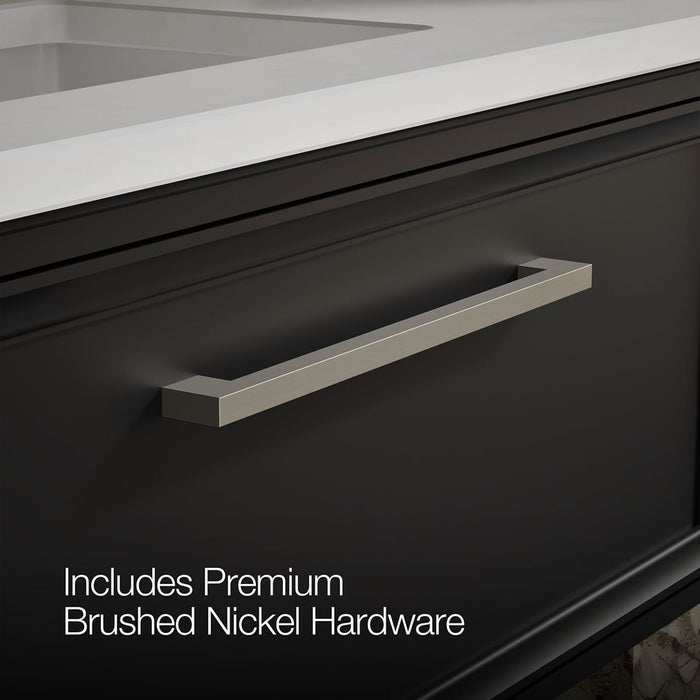 KOHLER K-CM33566-BD22 Lodern 36" Wall-hung Bathroom Vanity Cabinet with Sink and Quartz Top, Slate Grey - Detail image of a p