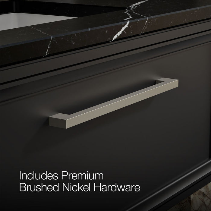 KOHLER K-CM33566-BD22 Lodern 36" Wall-hung Bathroom Vanity Cabinet with Sink and Quartz Top, Slate Grey - Detail image of a p