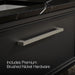 KOHLER K-CM33566-BD22 Lodern 36" Wall-hung Bathroom Vanity Cabinet with Sink and Quartz Top, Slate Grey - Detail image of a p