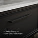 KOHLER K-CM33566-BD22 Lodern 36" Wall-hung Bathroom Vanity Cabinet with Sink and Quartz Top, Slate Grey - Detail image of a p