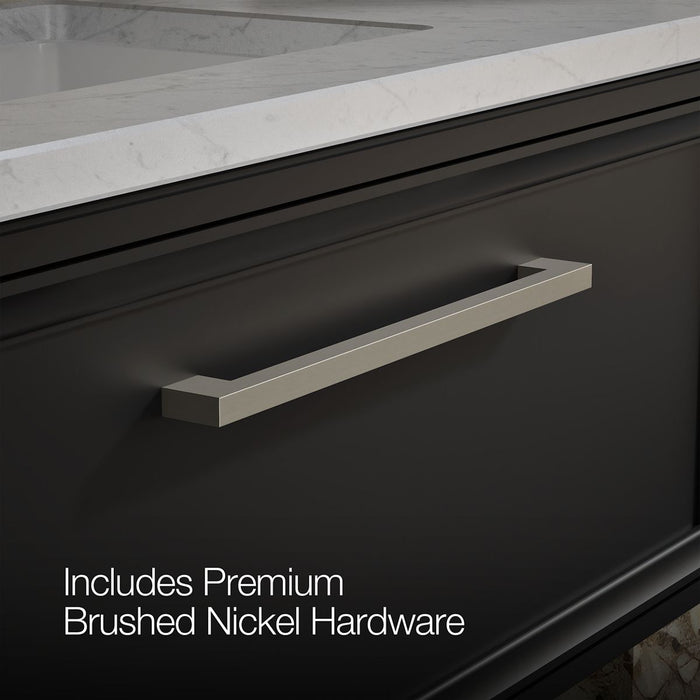 KOHLER K-CM33566-BD22 Lodern 36" Wall-hung Bathroom Vanity Cabinet with Sink and Quartz Top, Slate Grey - Detail image of a p
