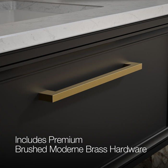 KOHLER K-CM33566-BD22 Lodern 36" Wall-hung Bathroom Vanity Cabinet with Sink and Quartz Top, Slate Grey - Detail image of a p