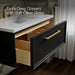 KOHLER K-CM33566-BD22 Lodern 36" Wall-hung Bathroom Vanity Cabinet with Sink and Quartz Top, Slate Grey - Shows close up deta