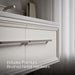 KOHLER K-CM33567-BD1 Lodern 60" Wall-hung Bathroom Vanity Cabinet with Sinks and Quartz Top, Linen White - Detail image of a 