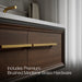 KOHLER K-CM33567-BD1 Lodern 60" Wall-hung Bathroom Vanity Cabinet with Sinks and Quartz Top, Slate Grey - Detail image of a p