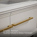 KOHLER K-CM33567-BD23 Lodern 60" Wall-hung Bathroom Vanity Cabinet with Sinks and Quartz Top, Linen White - Detail image of a