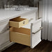 KOHLER K-CM33567-BD23 Lodern 60" Wall-hung Bathroom Vanity Cabinet with Sinks and Quartz Top, Linen White - Shows close up de