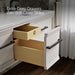 KOHLER K-CM33567-BD23 Lodern 60" Wall-hung Bathroom Vanity Cabinet with Sinks and Quartz Top, Linen White - Shows close up de