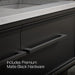 KOHLER K-CM33567-BD23 Lodern 60" Wall-hung Bathroom Vanity Cabinet with Sinks and Quartz Top, Slate Grey - Detail image of a 