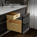 KOHLER K-CM33567-BD23 Lodern 60" Wall-hung Bathroom Vanity Cabinet with Sinks and Quartz Top, Slate Grey - Shows close up det