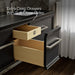 KOHLER K-CM33567-BD23 Lodern 60" Wall-hung Bathroom Vanity Cabinet with Sinks and Quartz Top, Slate Grey - Shows close up det