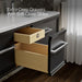 KOHLER K-CM33567-BD23 Lodern 60" Wall-hung Bathroom Vanity Cabinet with Sinks and Quartz Top, Slate Grey - Shows close up det