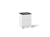 KOHLER K-CM39265-BD1 Statement 24" Bathroom Vanity Set with Sink and Quartz Top, White - 3/4 view of product
