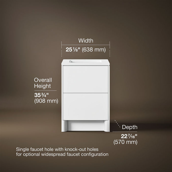 3/4 view of product with dimensions