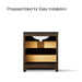 KOHLER K-CM39266-BD1 Statement 30" Bathroom Vanity Set with Sink and Quartz Top, Draper Oak - back view of product