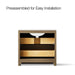 KOHLER K-CM39267-BD1 Statement 36" Bathroom Vanity Set with Sink and Quartz Top, Pale Oak - back view of product