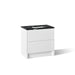 KOHLER K-CM39267-BD1 Statement 36" Bathroom Vanity Set with Sink and Quartz Top, White - 3/4 view of product