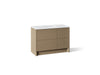 KOHLER K-CM39268-BD1 Statement 48" Bathroom Vanity Set with Sink and Quartz Top, Pale Oak - 3/4 view of product