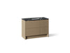 KOHLER K-CM39268-BD1 Statement 48" Bathroom Vanity Set with Sink and Quartz Top, Pale Oak - 3/4 view of product