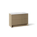 KOHLER K-CM39268-BD1 Statement 48" Bathroom Vanity Set with Sink and Quartz Top, Pale Oak - 3/4 view of product