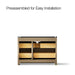 KOHLER K-CM39268-BD1 Statement 48" Bathroom Vanity Set with Sink and Quartz Top, Pale Oak - back view of product