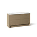 KOHLER K-CM39269-BD1 Statement 60" Bathroom Vanity Set with Sinks and Quartz Top, Pale Oak - 3/4 view of product