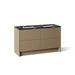 KOHLER K-CM39269-BD1 Statement 60" Bathroom Vanity Set with Sinks and Quartz Top, Pale Oak - 3/4 view of product
