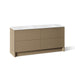 KOHLER K-CM39270-BD1 Statement 72" Bathroom Vanity Set with Sinks and Quartz Top, Pale Oak - 3/4 view of product