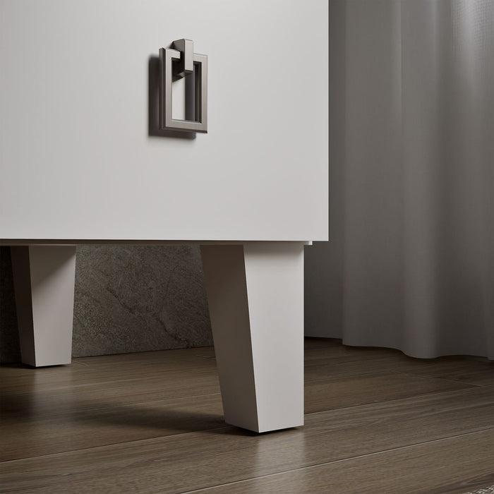 KOHLER K-CM99527-BD1 Poplin 24" bathroom vanity cabinet with sink and quartz top, linen white - view 4