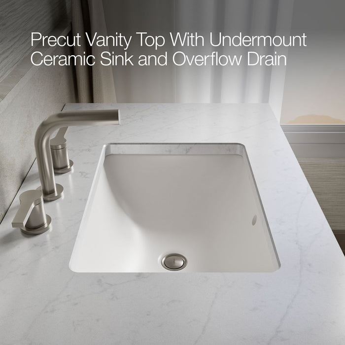 KOHLER K-CM99533-BD1 Poplin 36" bathroom vanity cabinet with sink and quartz top