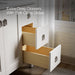 KOHLER K-CM99535-BD1 Poplin 48" bathroom vanity cabinet with sink and quartz top, linen white - view 5