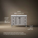 KOHLER K-CM99535-BD1 Poplin 48" bathroom vanity cabinet with sink and quartz top, mohair grey - view 5