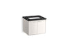 KOHLER K-CM99539-BD12 Jute 24" Wall-hung Bathroom Vanity Cabinet with Sink and Quartz Top, Linen White - 3/4 view of product