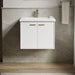 KOHLER K-CM99539-BD1 Jute 24" Wall-hung Bathroom Vanity Cabinet with Sink and Quartz Top, Linen White - Shows close up detail